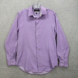 Report‎ Collection Shirt Mens Small Purple X4 Performance 4 Way Stretch Slim Fit